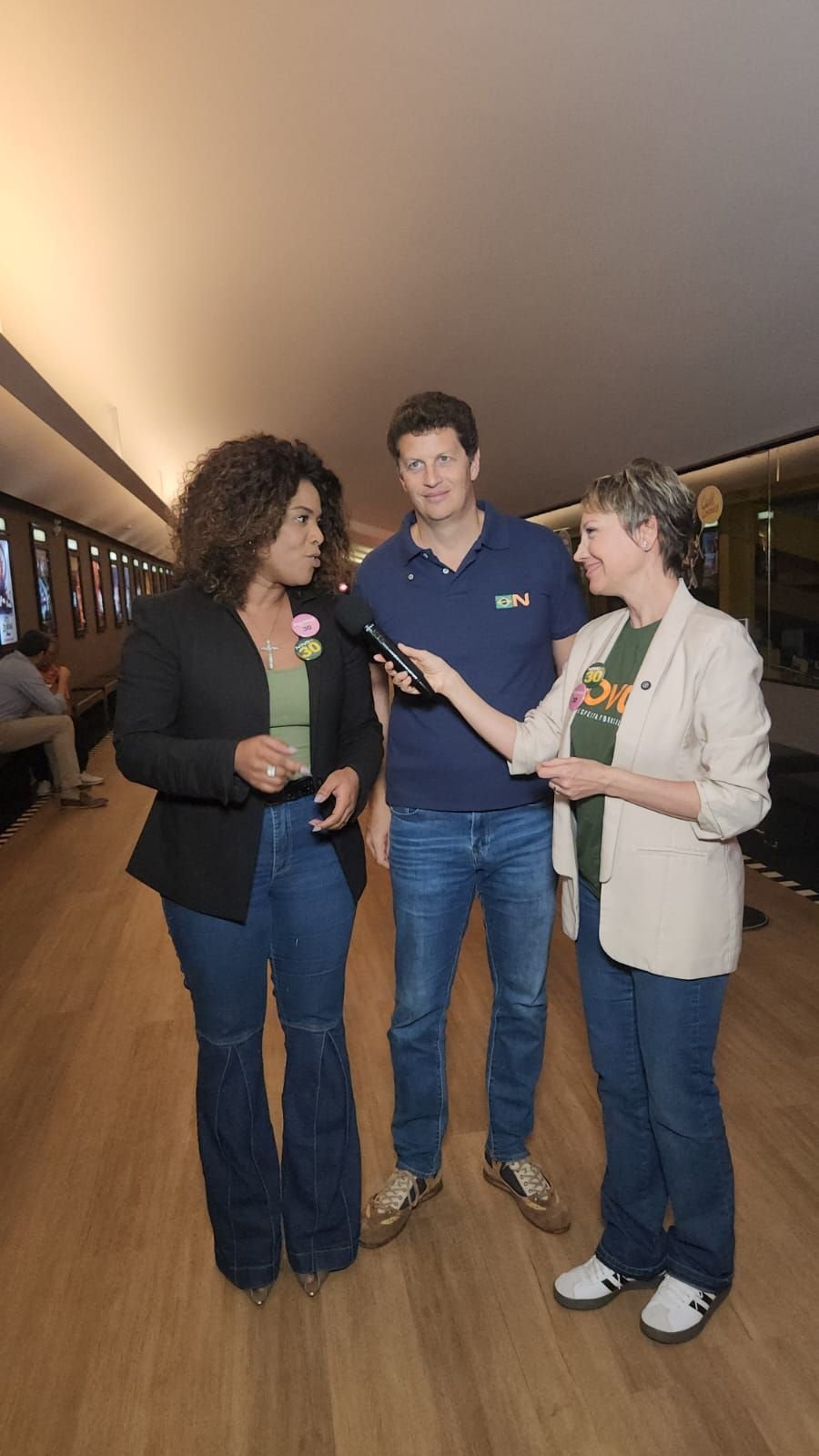 Barbara Kogos em entrevista durante evento do NOVO